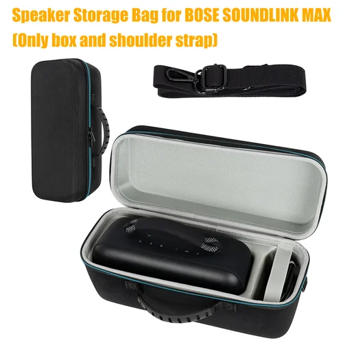 Bolsa de almacenamiento de Altavoz Bluetooth inalámbrico EVA dura para BOSE SOUNDLINK MAX Estuche de transporte para viaje a casa a prueba de golpes a prueba de polvo al aire libre