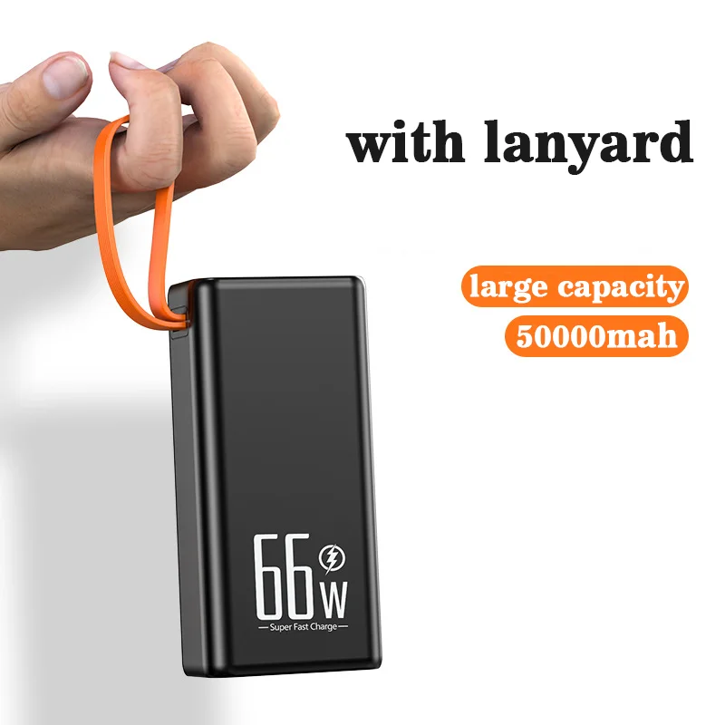 66 واط 50000 مللي أمبير قوة البنك سعة كبيرة PD20W 20000 مللي أمبير Powerbank المحمولة شاحن سريع بطارية خارجية آيفون شاومي سامسونج #6
