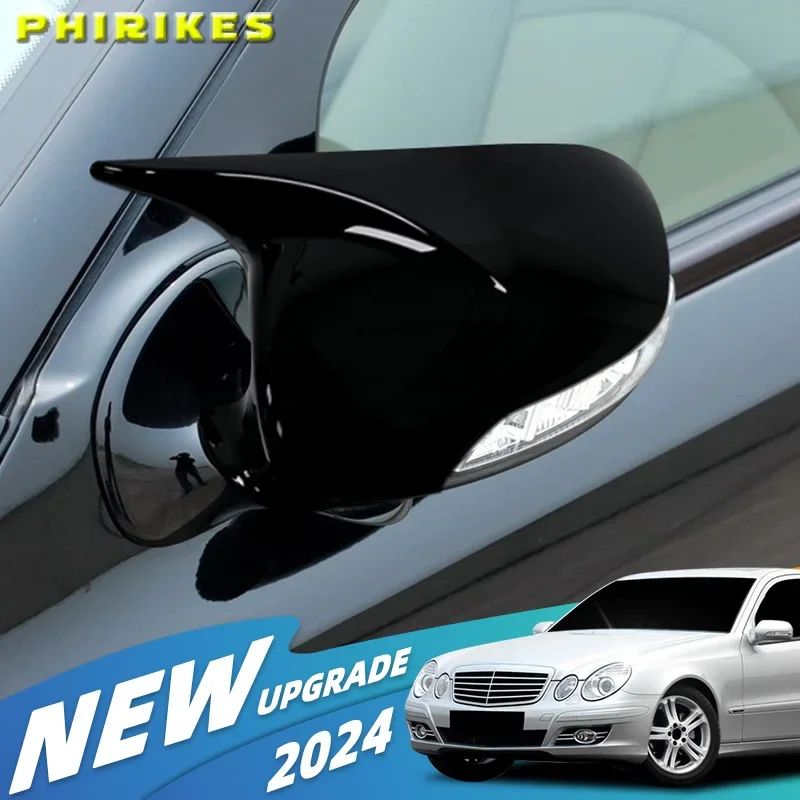 

For Mercedes-Benz E-Class W211 2006-2008 Car Rearview Side Mirror Cover Wing Cap Exterior Door Rear View mirror cover Accessorie