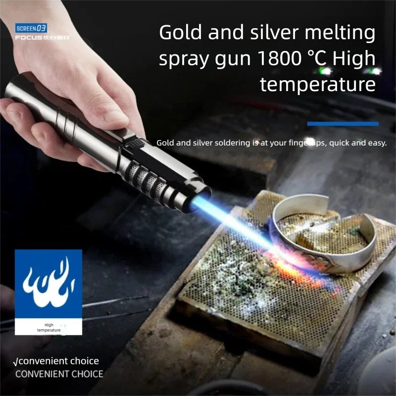 Focus SG006 Direct Injection Gun Inflatable Windproof Lighter Multi-function High Temperature Portable Welding Gun