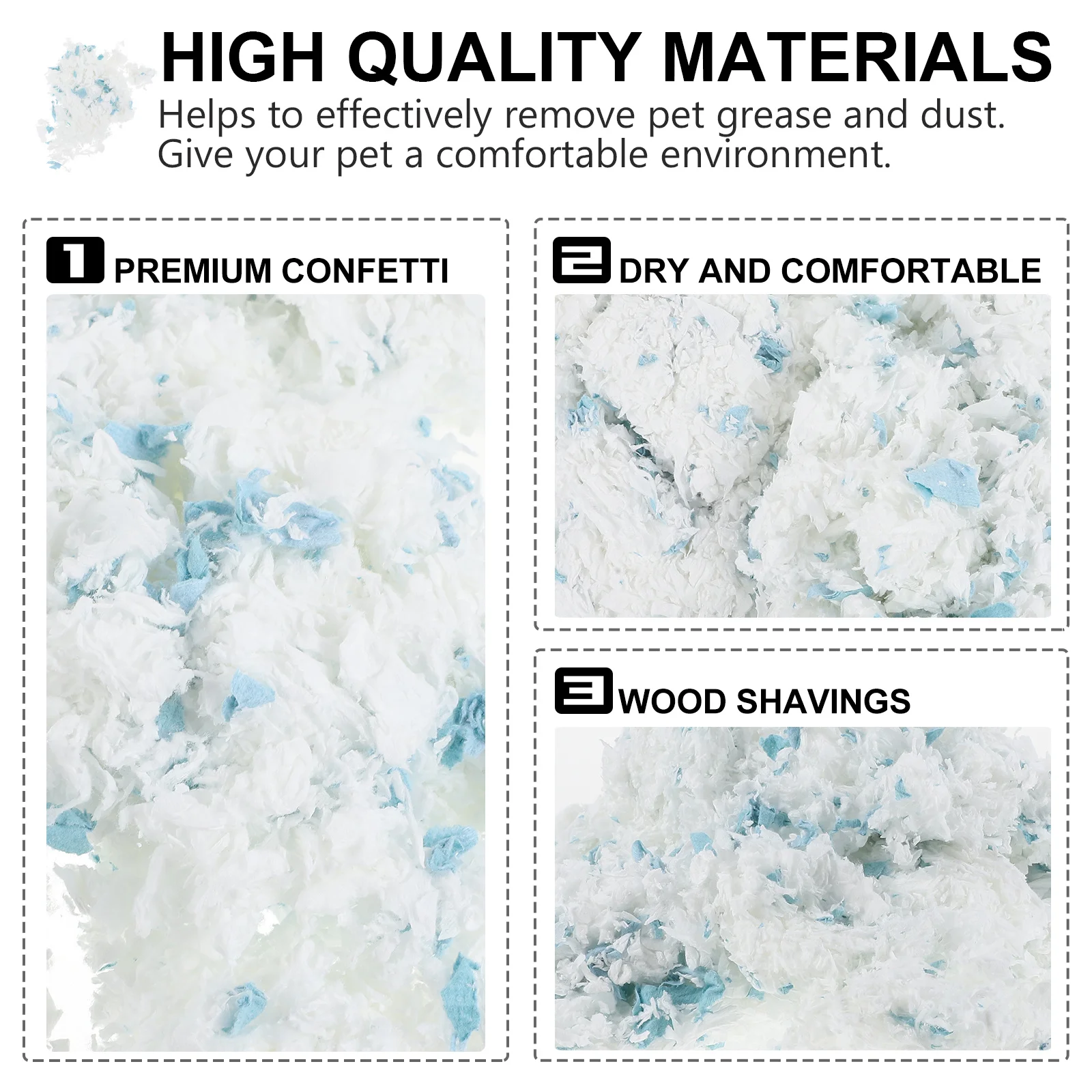 1 Bag Natural Pet Paper Bedding For Hamster Rabbit Ferret Chinchilla Odor Control Absorbent Soft Nesting Material Small Pet