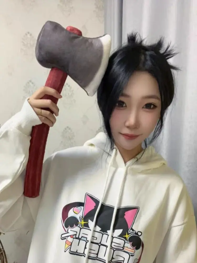 40cm Simulation Stuffed Axe Plush Toys Lifelike Felling Tool Doll Creative Full Pillow Sofa Cushion Birthday Gift
