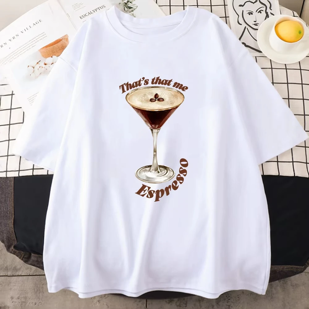 2024 Album Espresso That's That Me T-shirt Sabrina Carpenter Printing Tee-shirt for Fans Short Sleeve Cotton Women/Men Tshirt