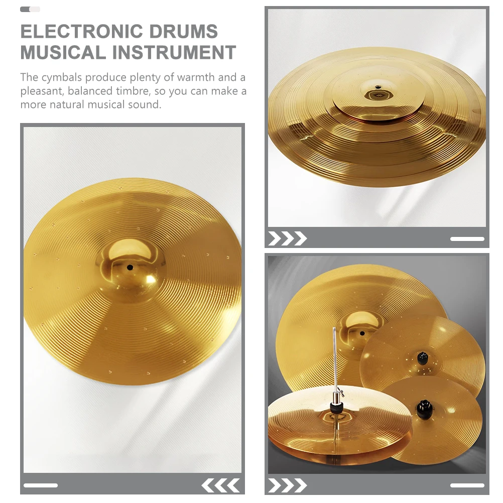 

Drum Cymbals Percussion Set Drums for Practice Jazz Brass Alloy Musical Instrument