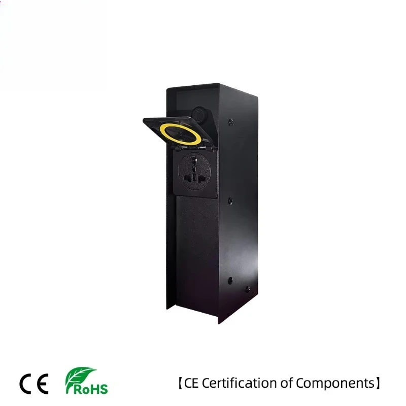 Waterproof Outdoor Garden Socket Pedestal Pillar Pole 304SS Electrical Unit with Socket Plug for Yard Patio Power Outlet CE RoHS