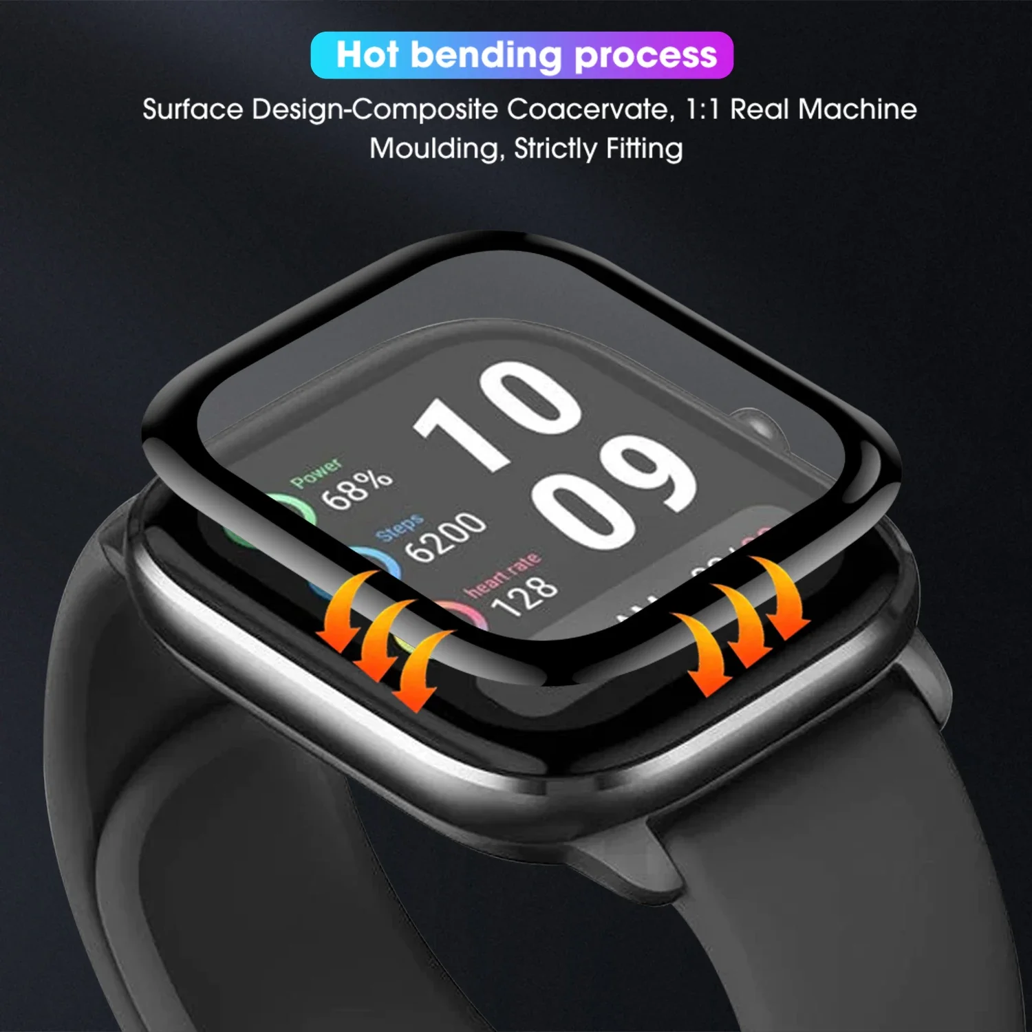 HD Clear Soft Screen Protectors Film voor Redmi Watch Move Smartwatch Volledig gebogen beschermfolie Cover Krasbestendig
