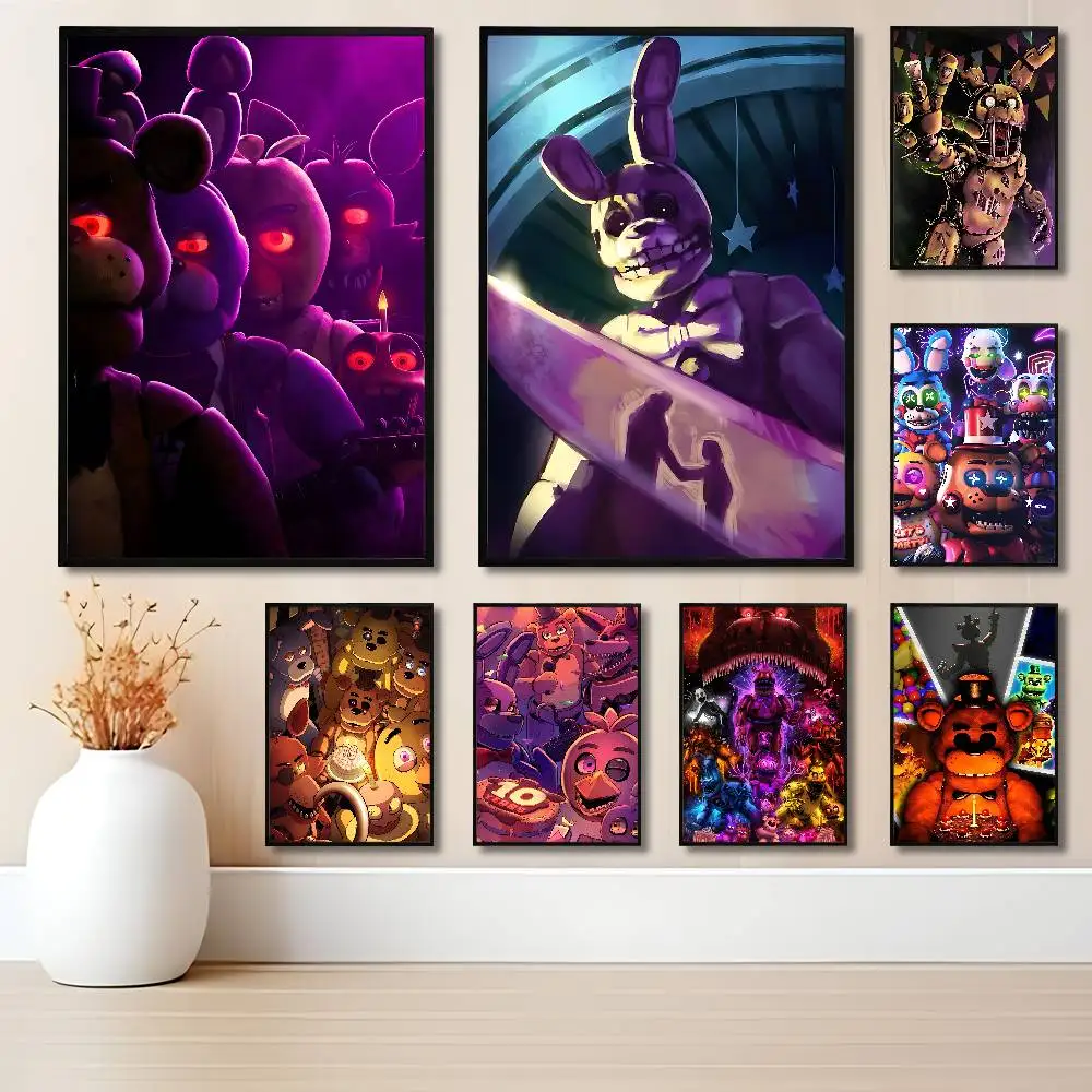 

Cute F-FnafS Game Anime Wall Art Canvas Painting Poster For Living Room Home Decor Decoration Picture