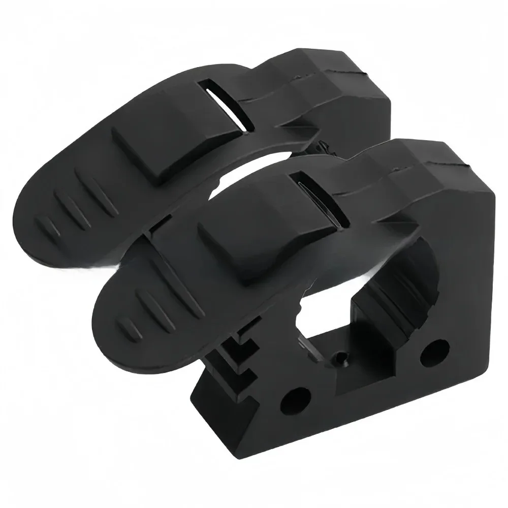 2pcs 30-40mm Quick-Release Clamp Mount Convenient Gear Holder Rubber Clamp Grip Adjustable Diameter Shovel Mount Bracket