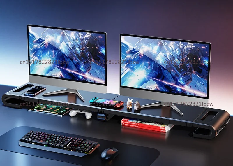Convenient Folding Lifting Bracket, Dual-screen Extended Desktop Rack