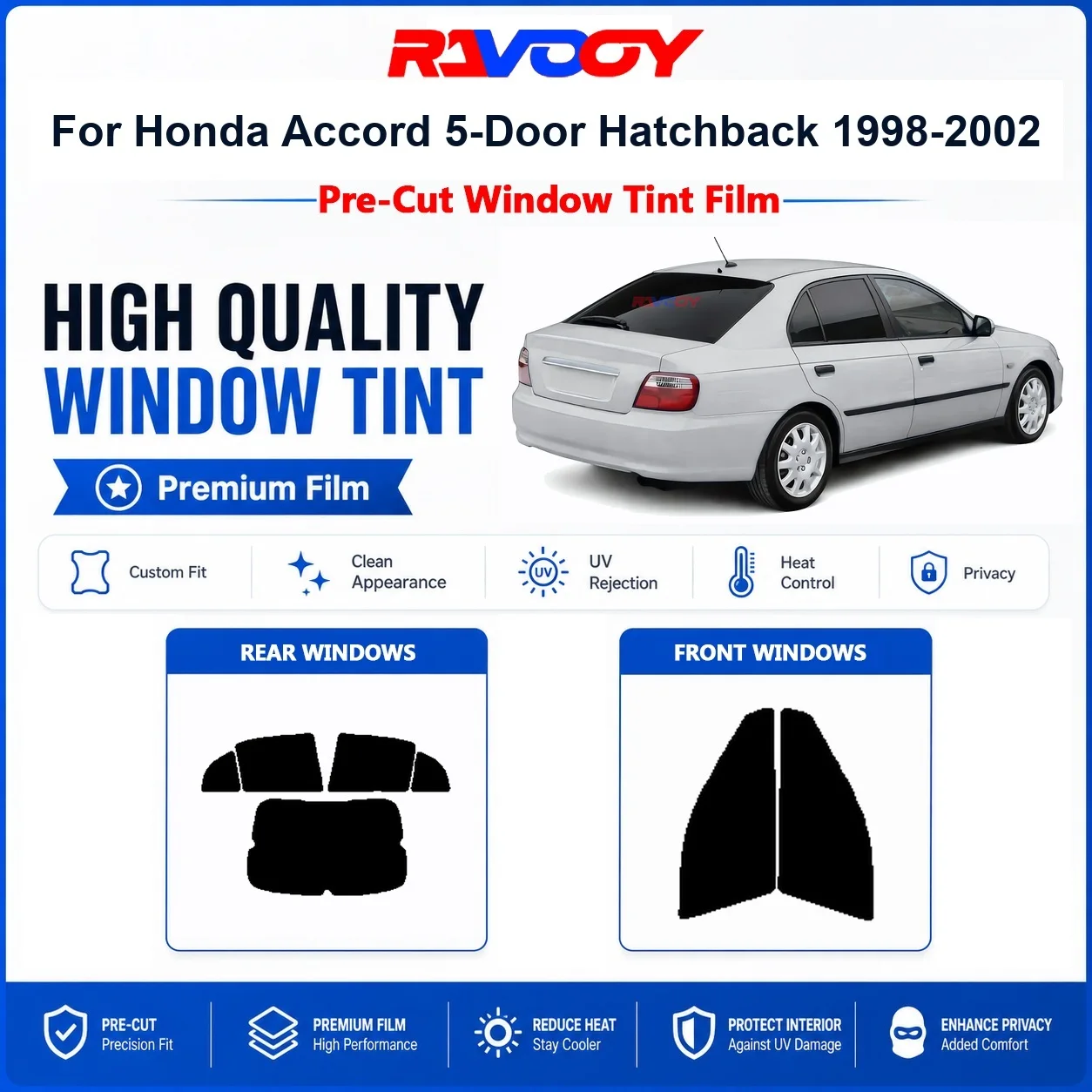 premium-pre-cut-window-tint-for-honda-accord-5-door-hatchback-1998-2002-front-rear-windows-uv-heat-rejection-privacy-film