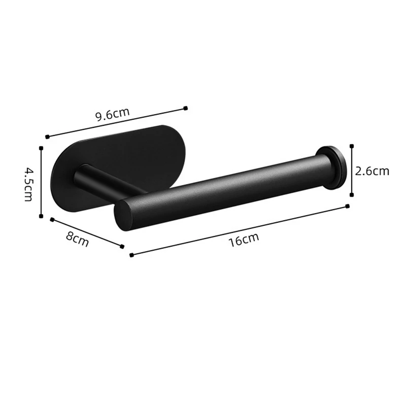 PORK-2PCS pemegang kertas Toilet kamar mandi dapur ruang cuci dinding 304 baja tahan karat pemegang kertas Toilet rak penyimpanan