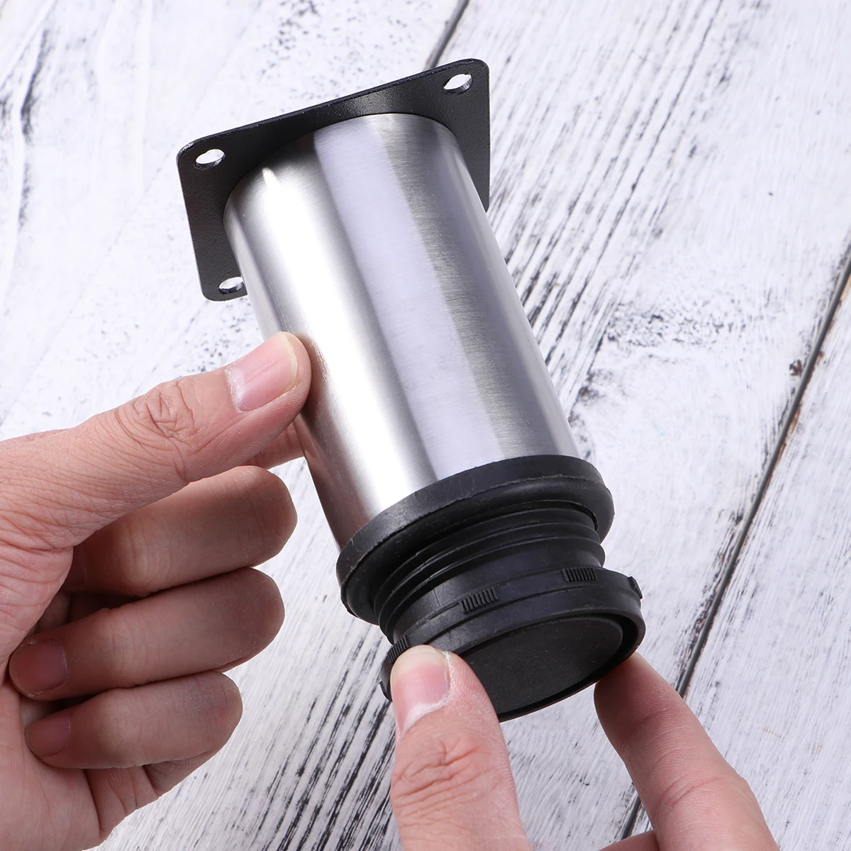 

4pcs Stainless Steel Furniture Support Legs 50X120Mm Heavy Duty Table Cabinet Sofa Feet Adjustable Height Replacement For Home