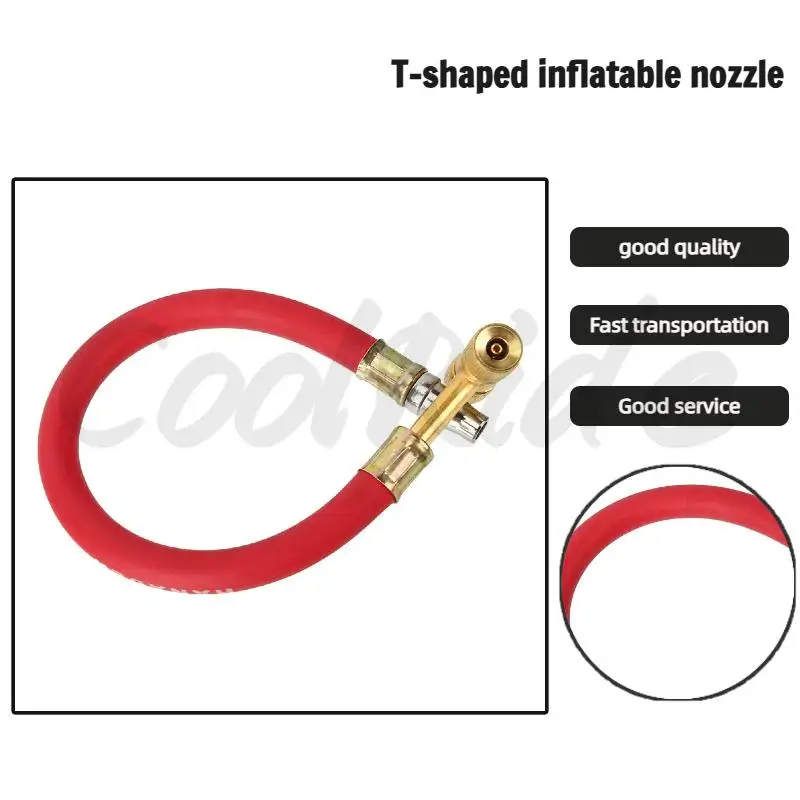 

Inflator nozzle, inflation rod, inflation head, tire repair tool for motorcycles, electric bicycles, dual head inflation pumps