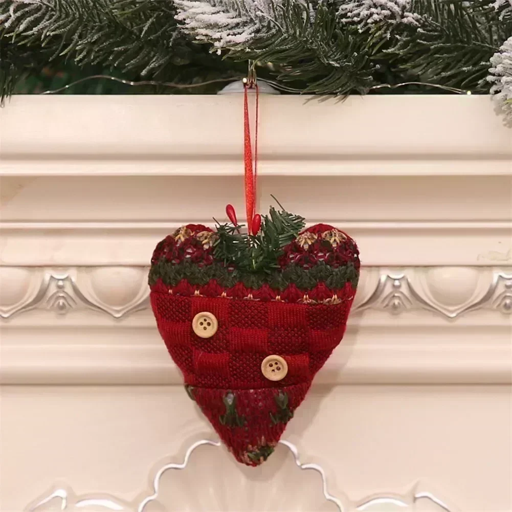 Practical Santa Claus Toy Doll Small Pattern Pendant Christmas Ornaments Hang Decorations Beautiful Cloth Crutches