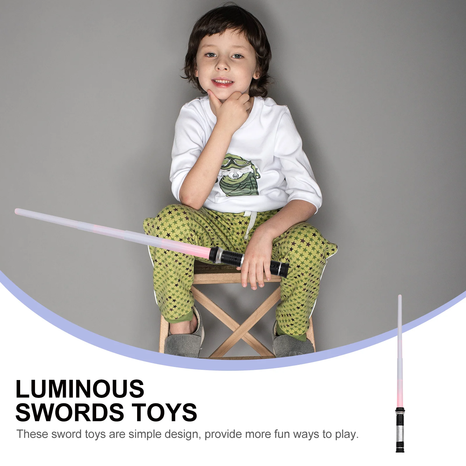 Luminous Sword Plaything for Children Exquisitely Made Retractable Fun Light Up Outdoor Travel Entertainment Glowing Sword Kids