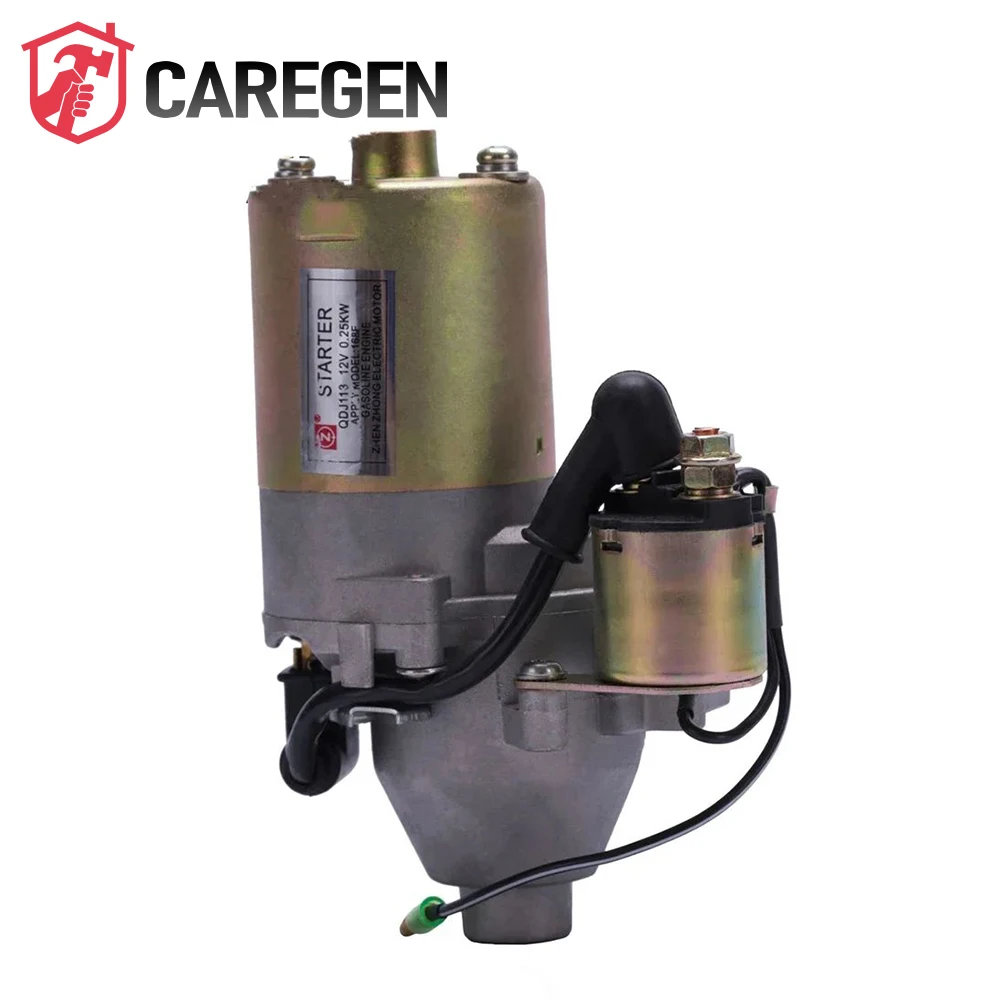 QDJ113 12V 0.25KW Gasoline Engine Electric Motor Starter Apply 5.5hp 168f Diesel Engine Starter Motor Scooter Kit Specification