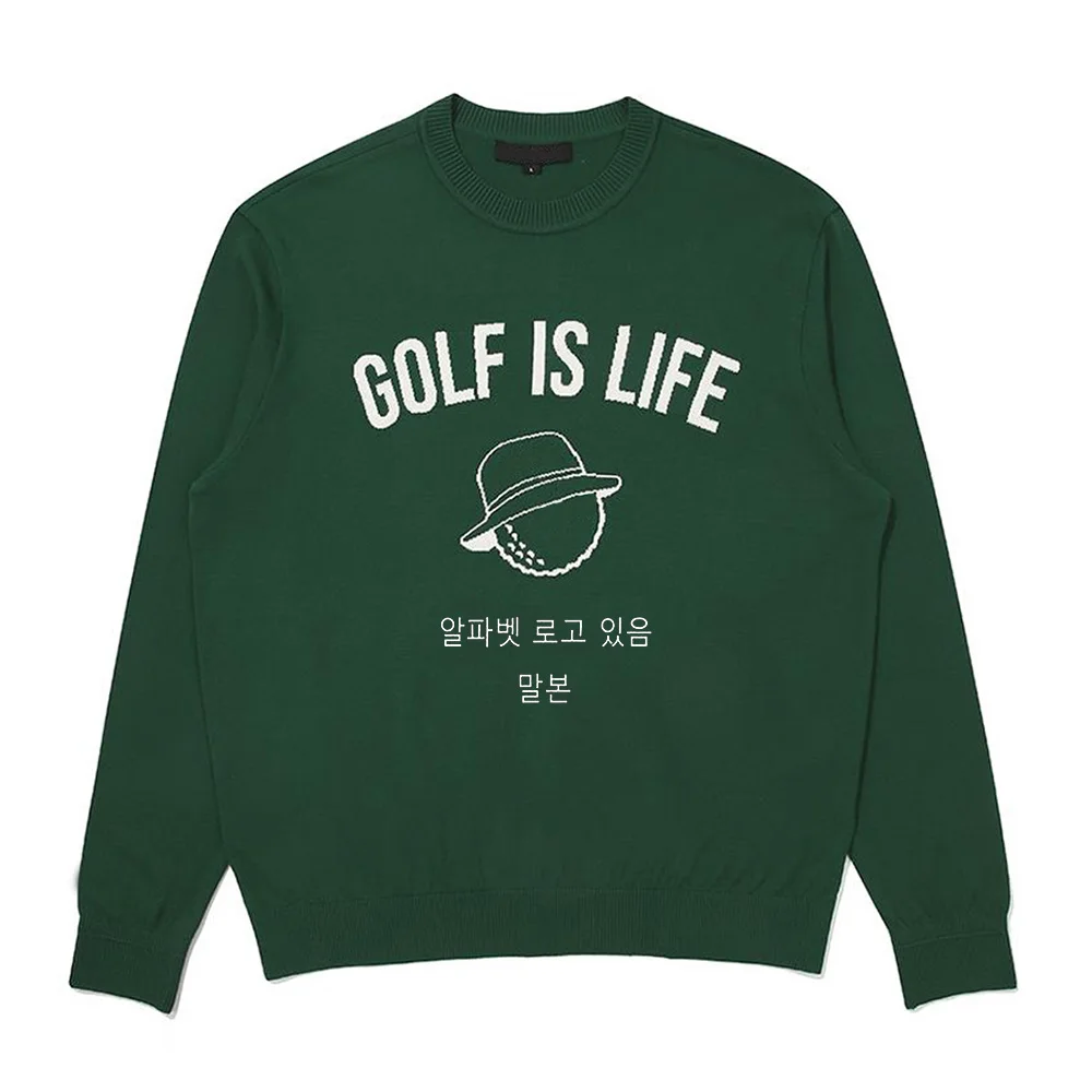 

"Simple, Luxurious! Autumn Women's Golf Clothing! Classic and Versatile, Trendy Style, Long-sleeved Warm Knitted Sweater!"