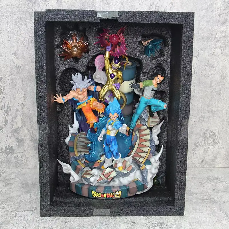 53cm Dragon Ball Super Large Handmade Soul Casting Gk Power Conference Sun Wukong Begita Frisa Model Ornament Christmas Gift