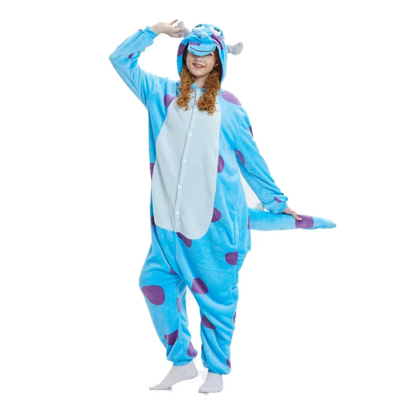 

Women Animal Onesie Monster Sullivan Kigurumis Sully Pajama Funny Suit Adult Cartoon Soft Warm Overalls Jumpsuit Fantasias Fancy