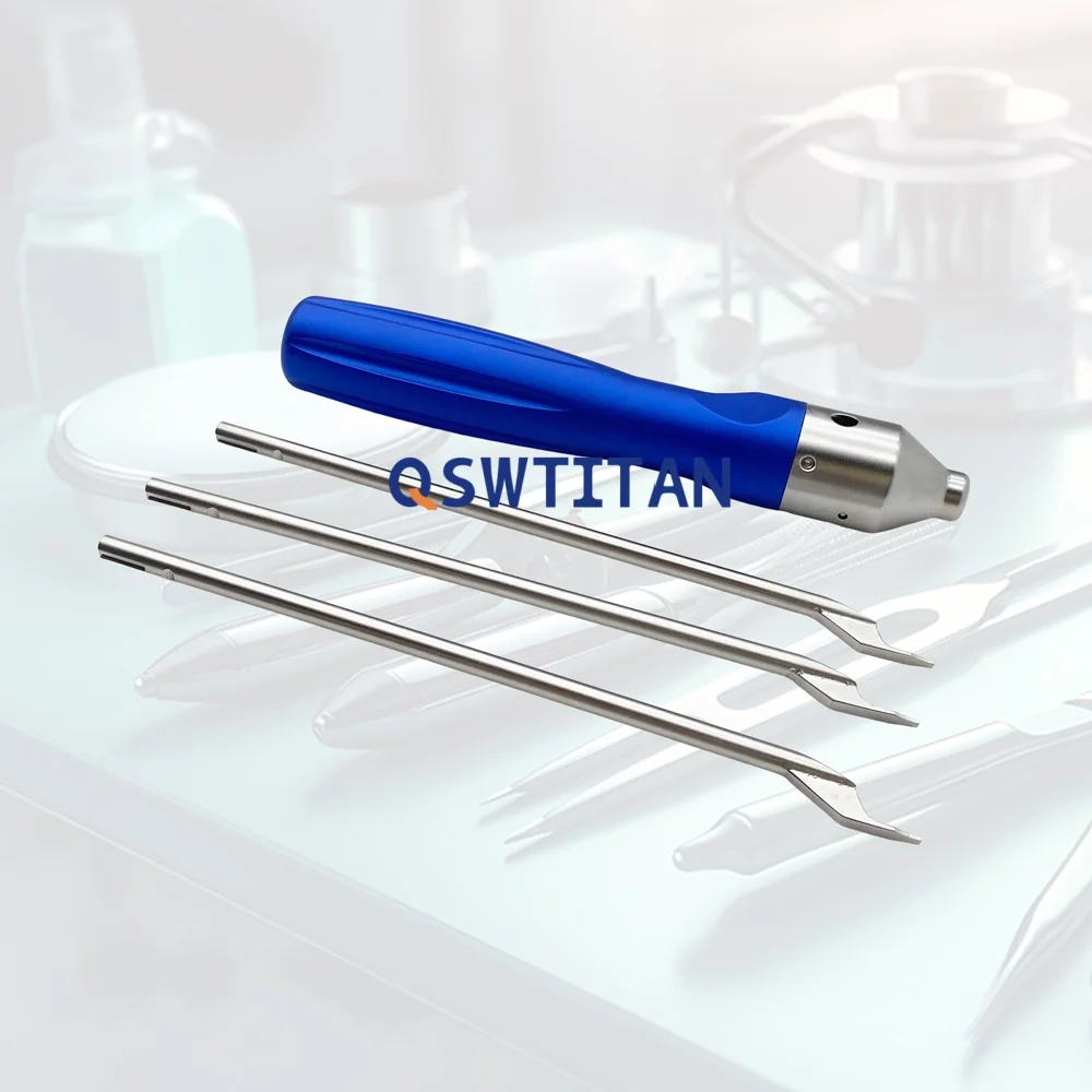 QSWTITAN Orthopedic Femoral Guide Version PCL Protector Quick Handle Orthopedic Instrument Stainless Steel Pet