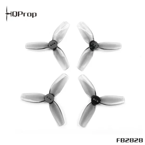 6Pairs HQProp FB2828 2.8Inch 3Blade Polycarbonate Prop 2CW 2CCW Multi Hole Transparent Gray Drone Soccer FPV Blades