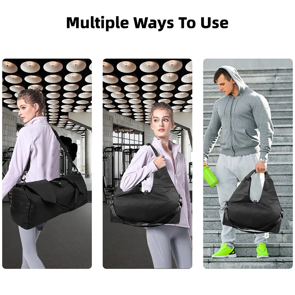 Luxury Yoga Mat Bag Gym Fitness Handbags for Women Men Training Sac De Large Capacity Sport Travel Gymtas Nylon Outdoor Sports image 6