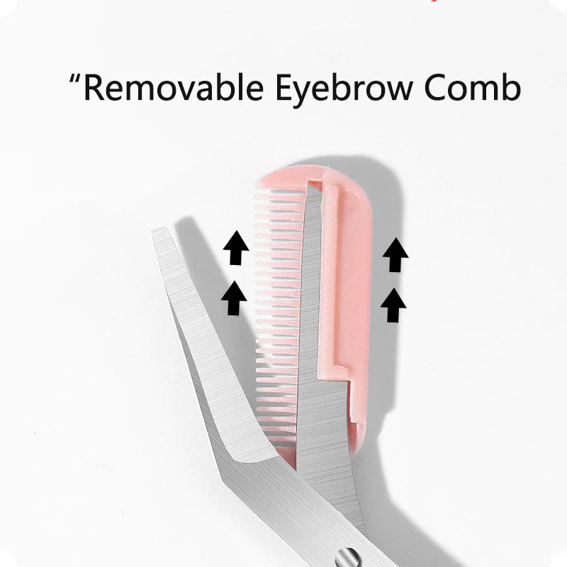 Eyebrow Trimmer Scissor Beauty Products for Women Eyebrow Scissors with Comb Safe Stainless Steel Makeup Tools Beauty Scissors