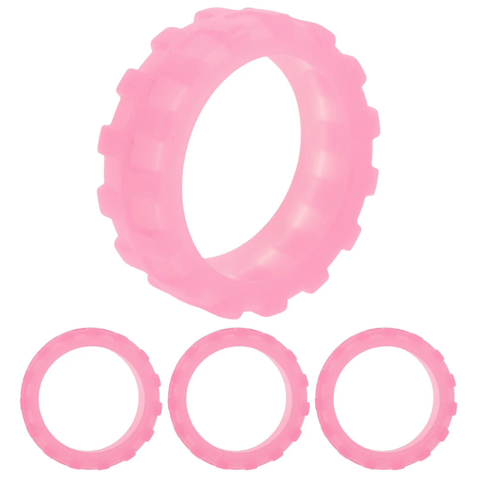 

Комплект из 4 силиконовых чехлов для колес чемодана, защита от износа, снижение шума, с защитой для пола, для путешествий