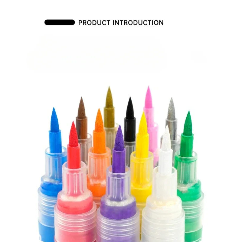 Soft-head Valve Acrylic Marker Set Color Tattoo Pencil DIY Guka Ceramic Model Doodle Pen for Direct Ink in Multiple Scenarios