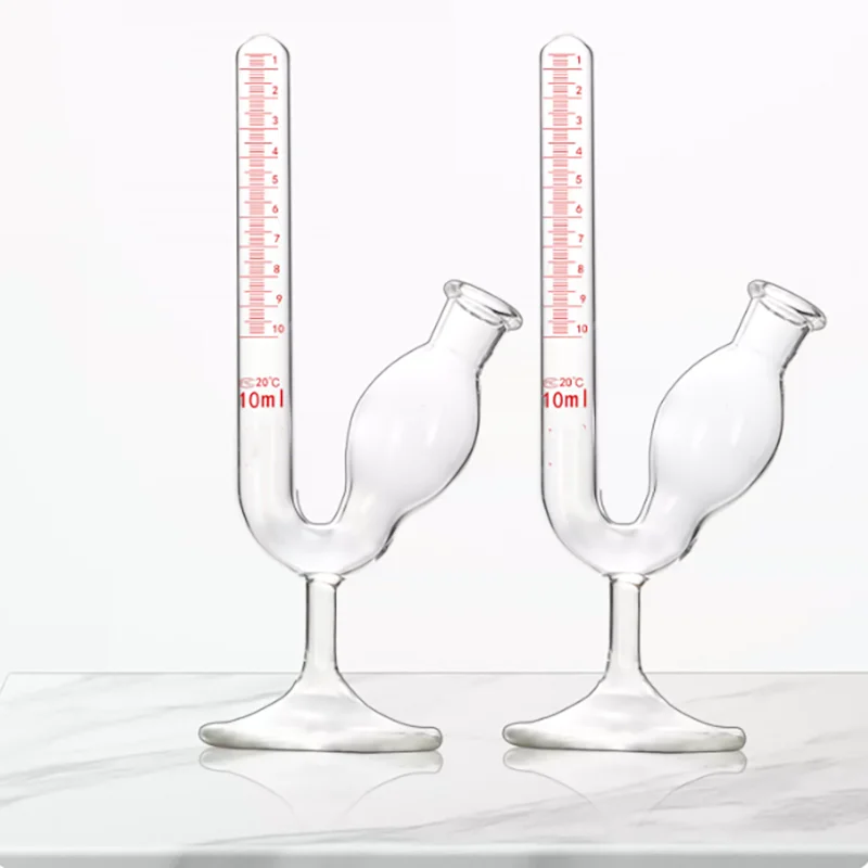 

Стеклянная градуированная трубка для ферментации с основанием, 10 мл, 25 мл, 200 мл, для измерения выработки газа, типа «птичья чашка»