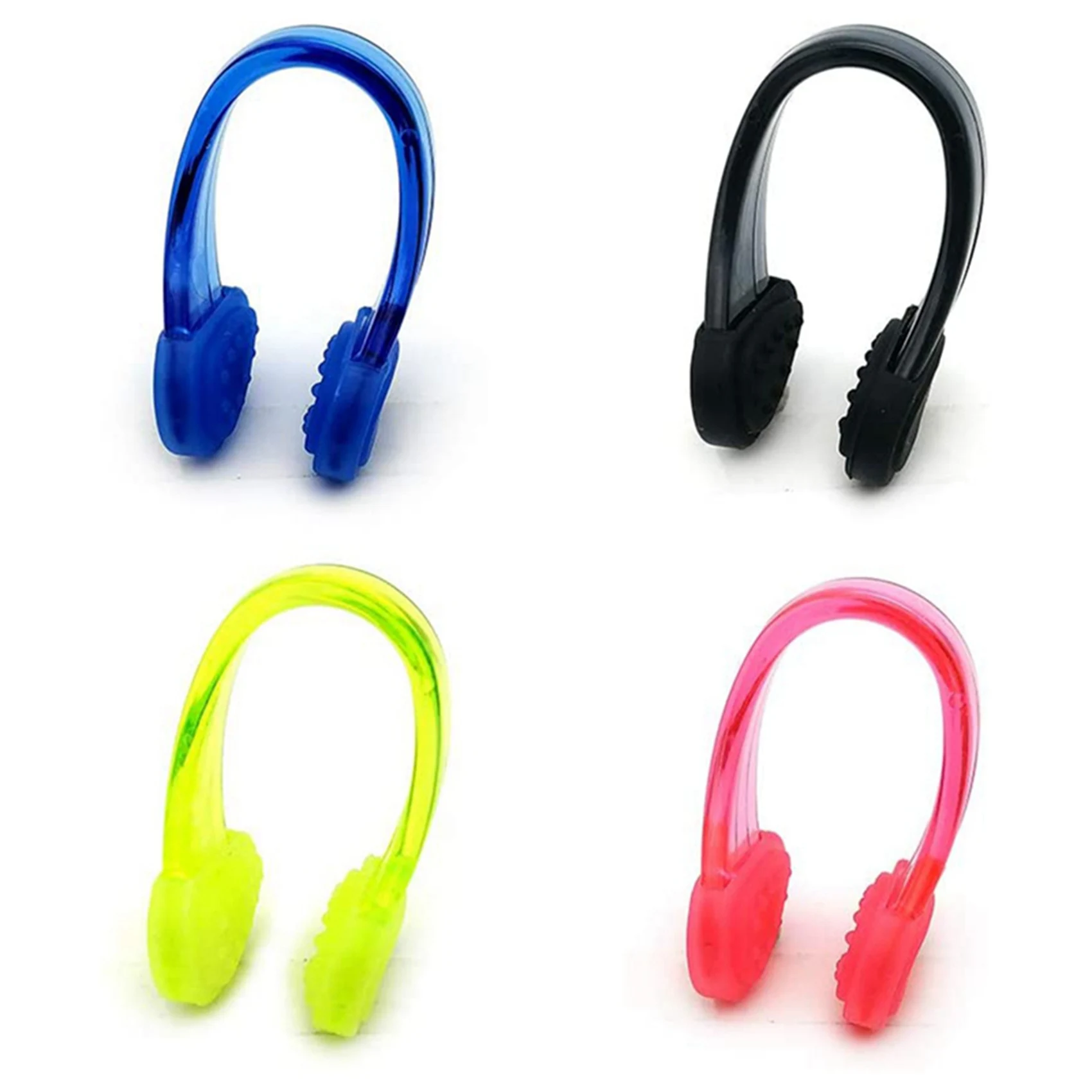 B93B-مشابك أنف للسباحة مقاومة للماء من السيليكون، سدادات أنف لحمام السباحة للبالغين، مجموعة من 8 قطع