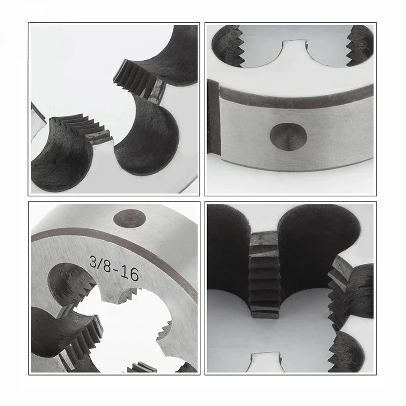 Alloy Steel Right Hand Round Pipe Thread Die UN UNC UNF UNEF UNS 9/16‑3/4 External Thread Cutting Tool