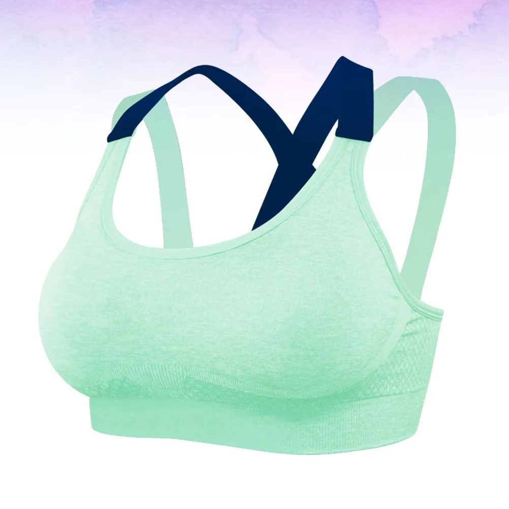 1Pcs Sports Bra Sleeveless Lightweight Yoga Fitness Tank Top Without Underwire Casual Summer Workout Dance Bra M