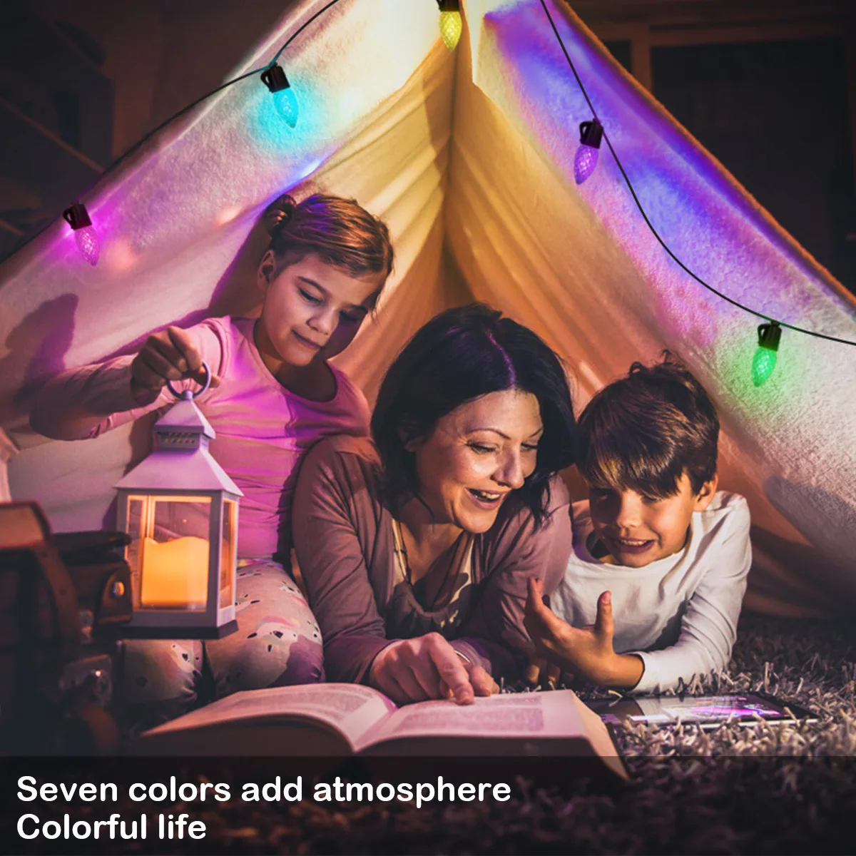 PALONE LED Symphonie Lichter Outdoor Hohe Spannung String Lichter RGB Dekorative Lampe Smart Weihnachten Licht String Kerze Lampen