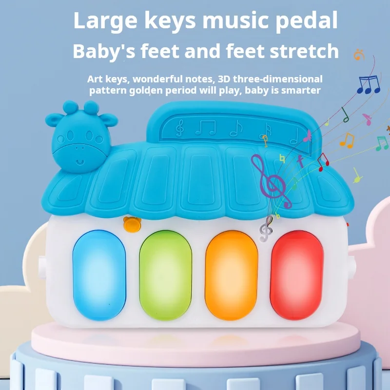 Baby Activity Gym Rack Newborn Play Mat Musical Piano Keyboard Crawling Blanket Pedal Early Education 0-36 Months Toy Gifts