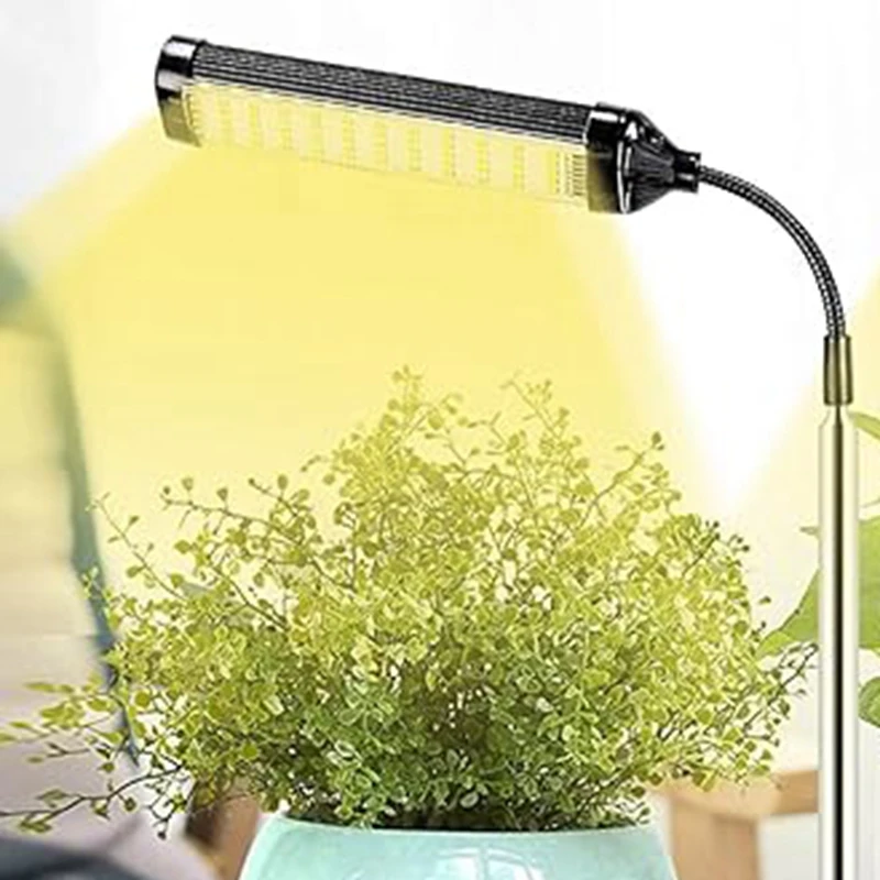 Luces de cultivo para plántulas de interior, bombillas suculentas, cuello de cisne de espectro completo, cultivo de plantas pequeñas