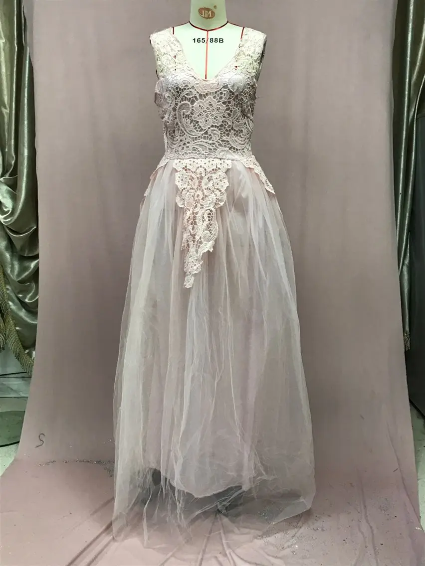 2025 New Light-colored Lace Embroidery Fluffy Skirt Wedding Dress Dress Women's Temperament Elegant Slim And Thin
