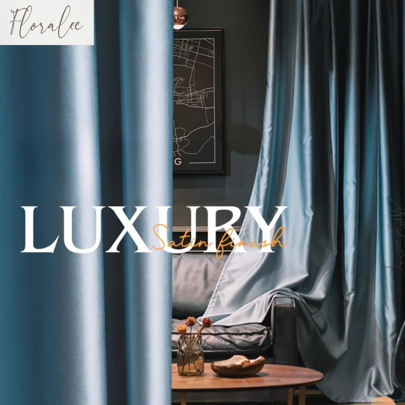 2025 New Luxury Blackout Curtains for Bedroom Living Room Soundproof Thermal Insulated Sunproof Drapes Heat Insulation