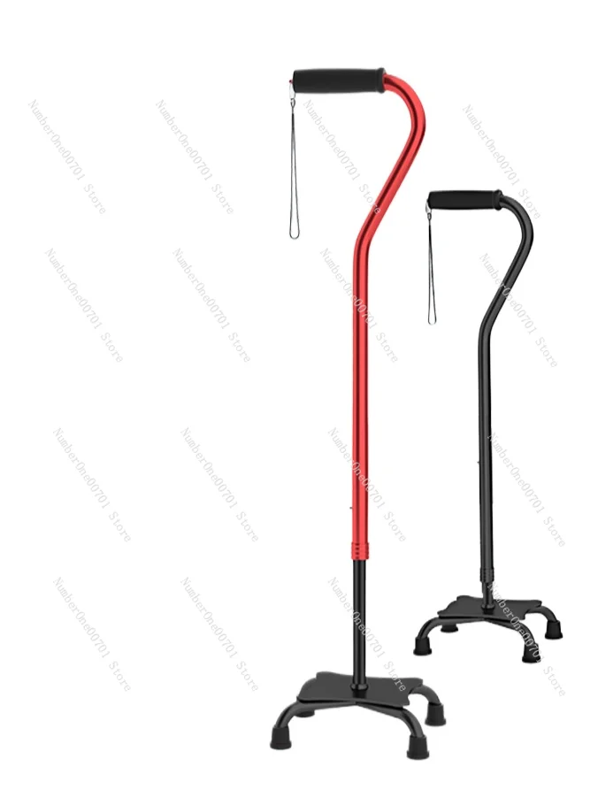 

Elderly Walking Stick Four-Leg Non-Slip Universal Crutch Cabinet Elderly Anti-Fall Artifact Rehabilitation Walking Walking Aid