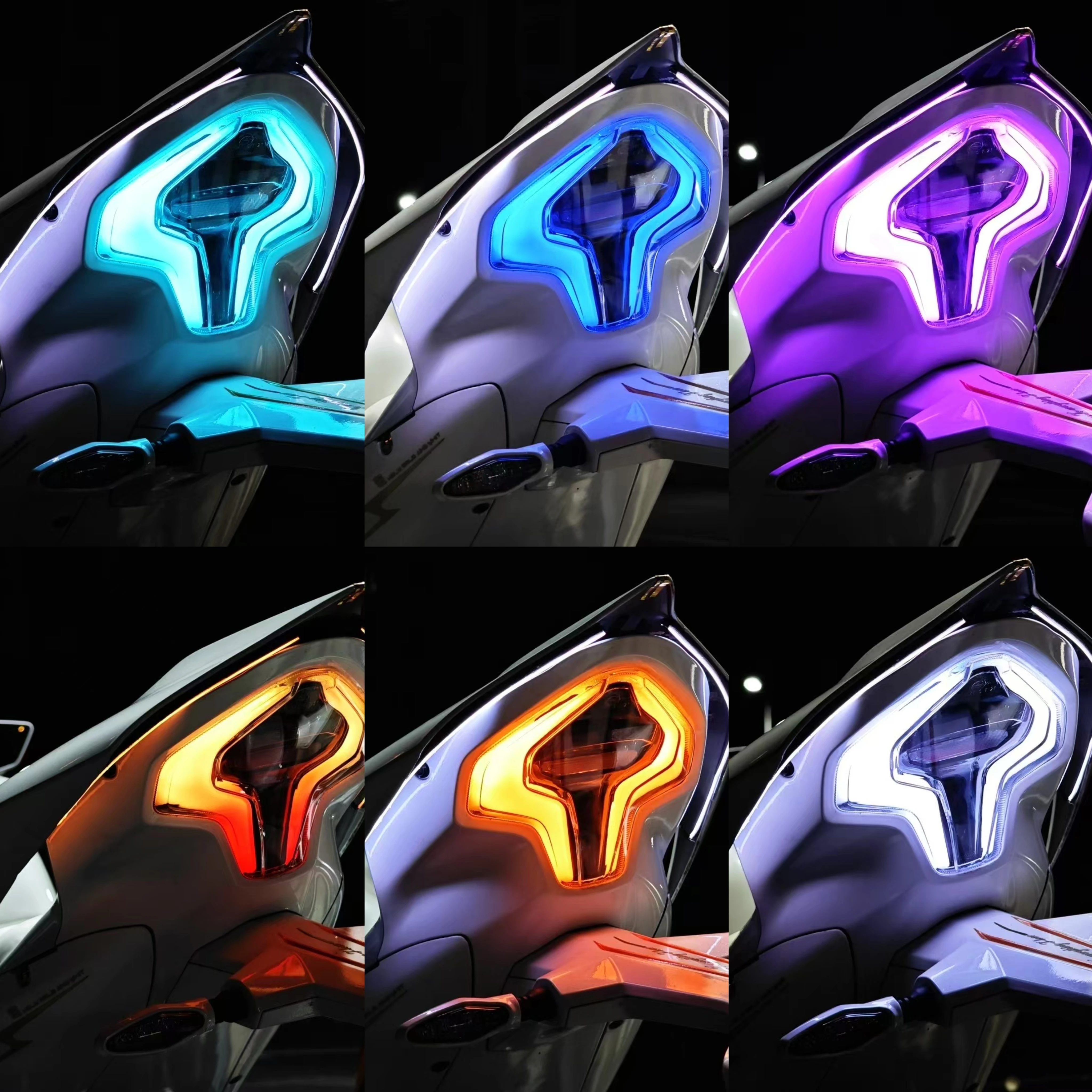 For CFMOTO 450SR 450SRS 450SS 450NK APP dynamic adjustable color taillight assembly motorcycle decorative accessories
