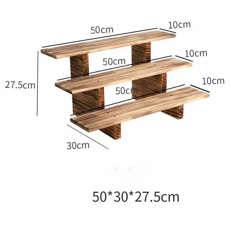 Display Solid Wood Antique Stand Two Three Layer Display Stand