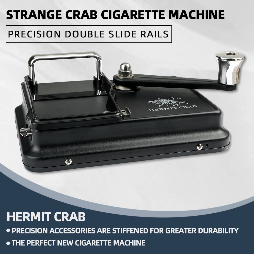 HERMIT CRAB Cigarette Rolling Machine Manual Cigarettes Tobacco Injecter 8mm Diameter Tube Making 80-100mm Lengths of