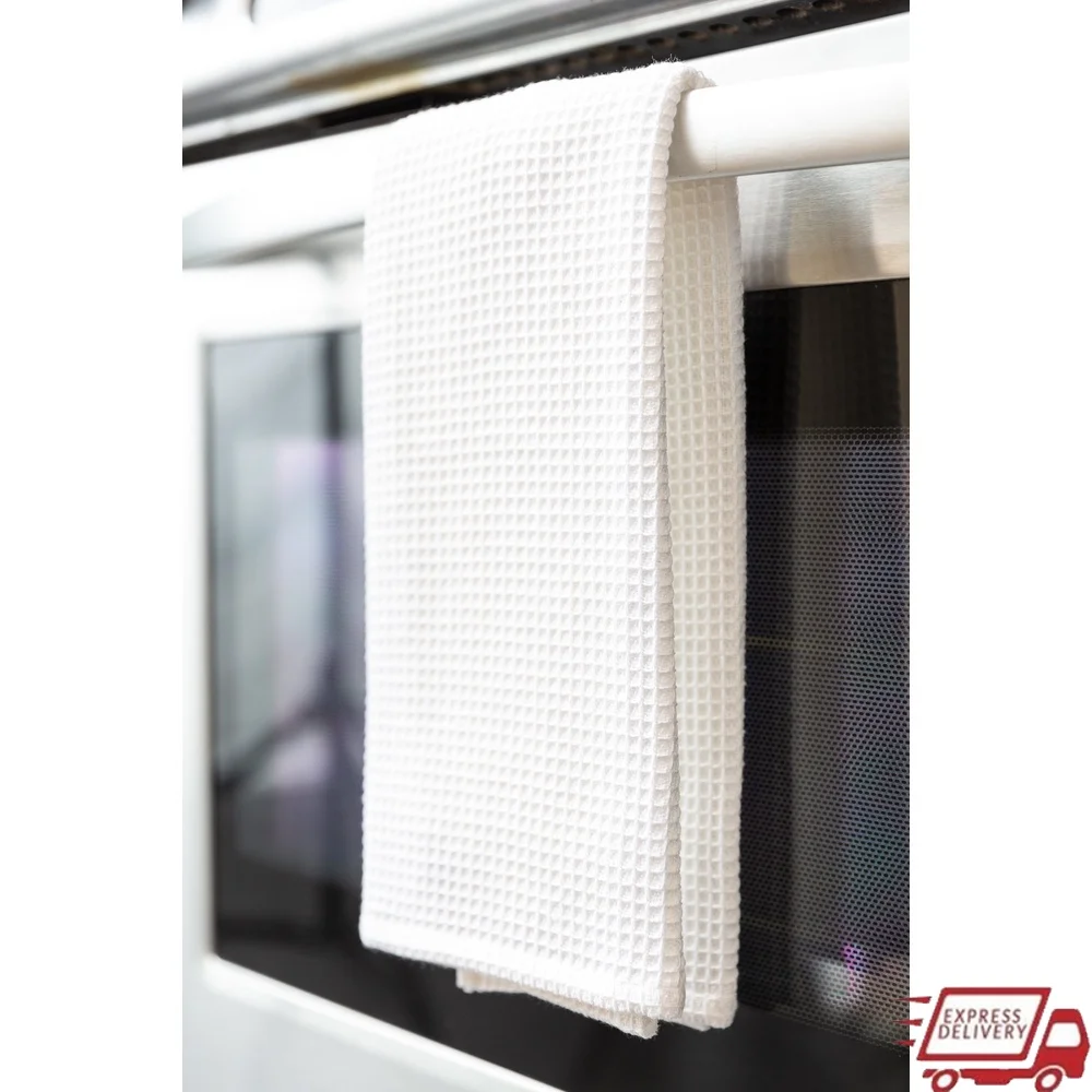 

Набор кухонных полотенец из хлопка и вафель, высокопоглощающие салфетки для мытья посуды, можно стирать в машине, идеальный домашний ресторан