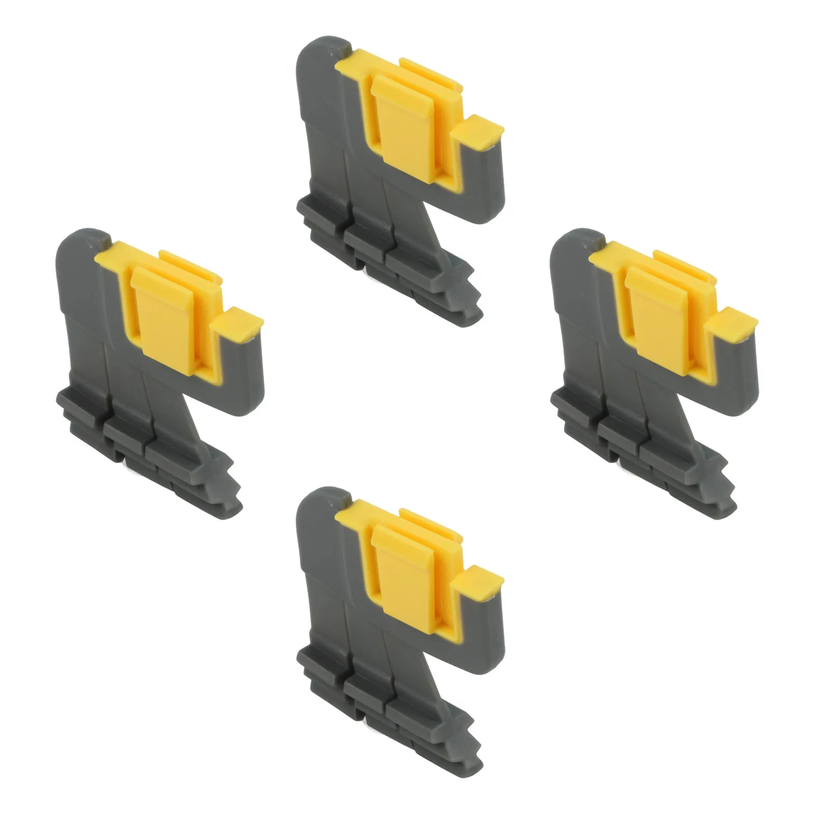 EASY TO USE Pool Accessories Brush Pool Cleaners 4 PCS Cyclonic Scrubbing Energy-efficient Gray In-ground Pools