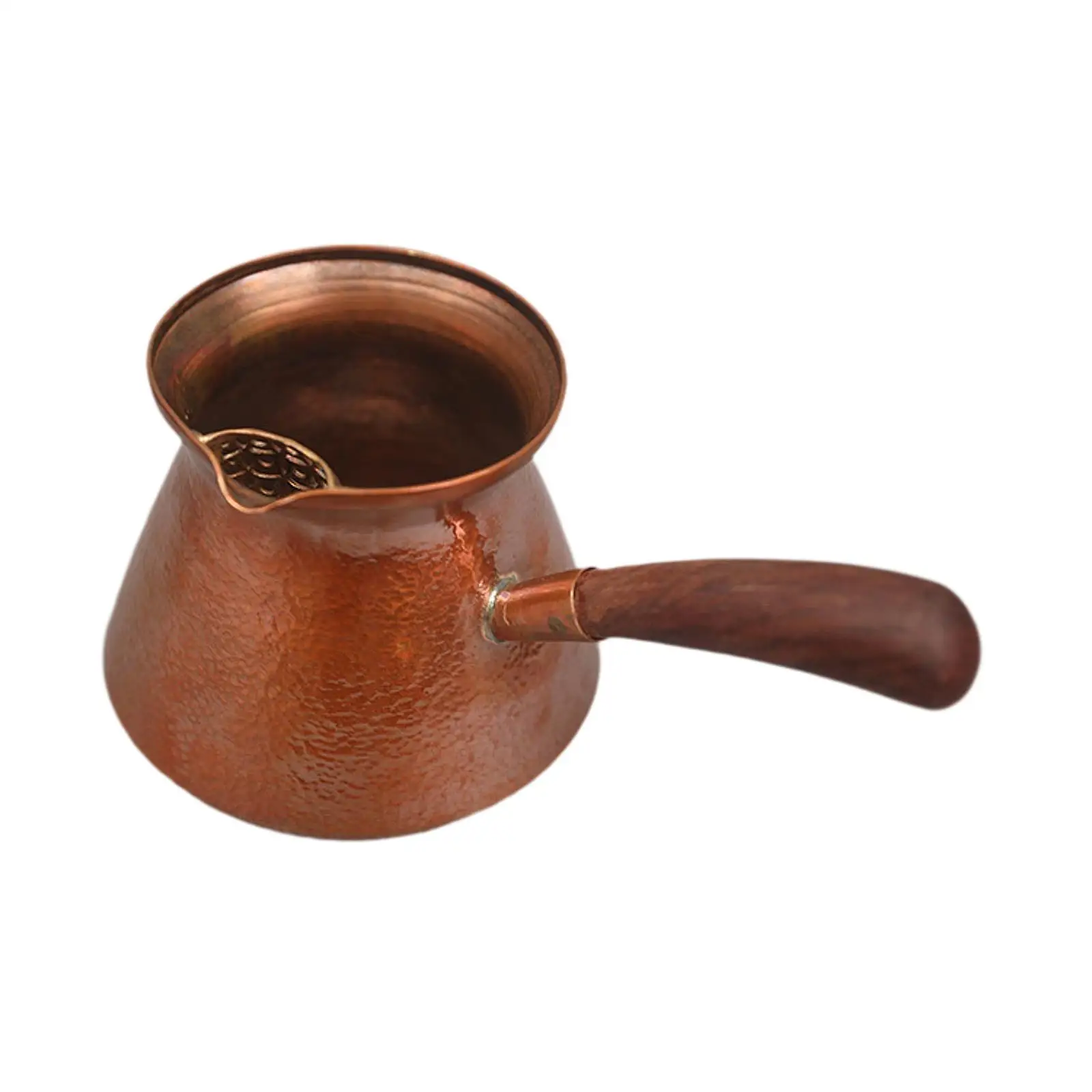 

Kungfu Teapot 0.8L Copper Teapot Thickened Tea Kettle Milk Pitcher Hot Water Kettle for Outdoor Tea House Hiking Picnic Camping