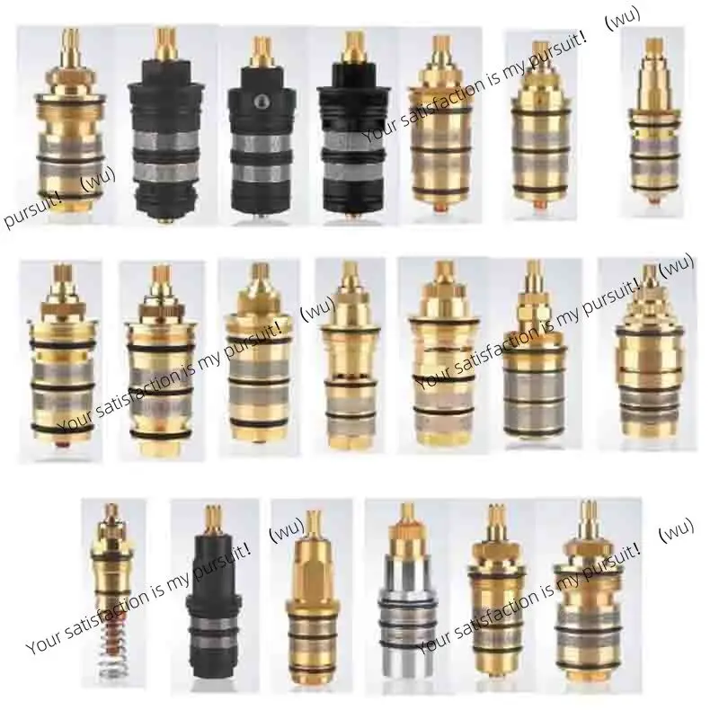 All copper thermostatic valve core Shower faucet accessories Hot and cold temperature quick opening ceramic valve core