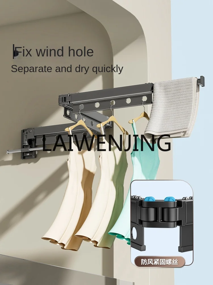 A-16Yff Collapsible Cool Hanging Rod Quilt Fantastic Wall-Mounted Invisible Bay Window