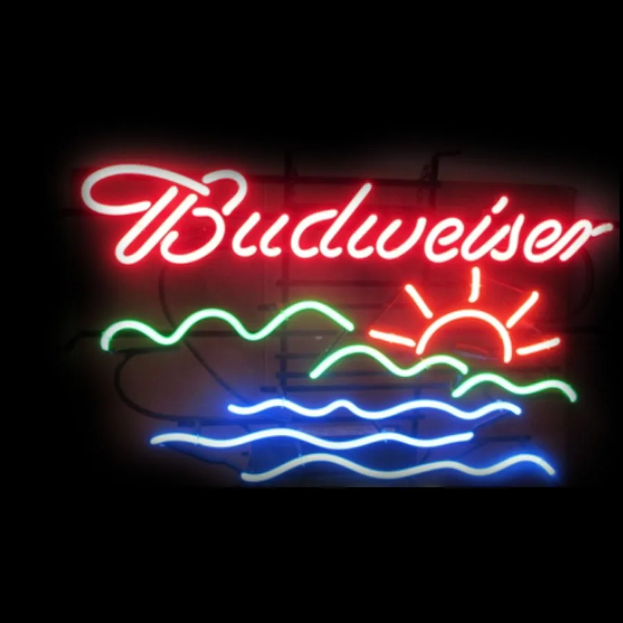 

Neon Sign Light Budweise Lake Sun Beer Club Iconic Sign Neon Acrylic Room Pub Decor Aesthetic Neon Light Wall Lamps Man Cave