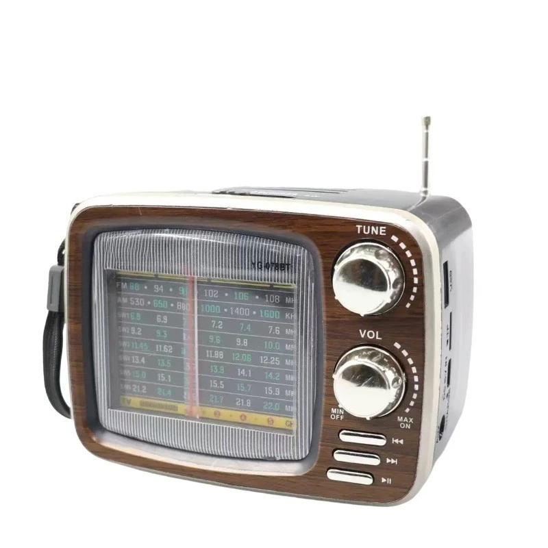 Out of Europe and America Retro Nostalgic Radio Portable Bluetooth Speaker Home Stereo Small Desktop Ornament