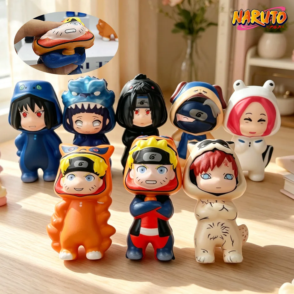 In Stock NARUTO Shippuden Naruto PU Slow‑Rising Stress Relief Squeeze Toy, Anime Figure Ornament, Fidget Squishy Holiday Gift